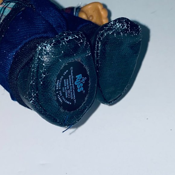 Russ Troll Doll Gray Haired Old Man Grandpa Grandfather Toy Figure - Picture 5 of 5